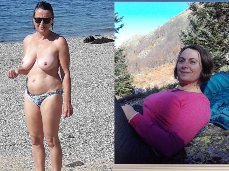 Anne MILF topless en vacances