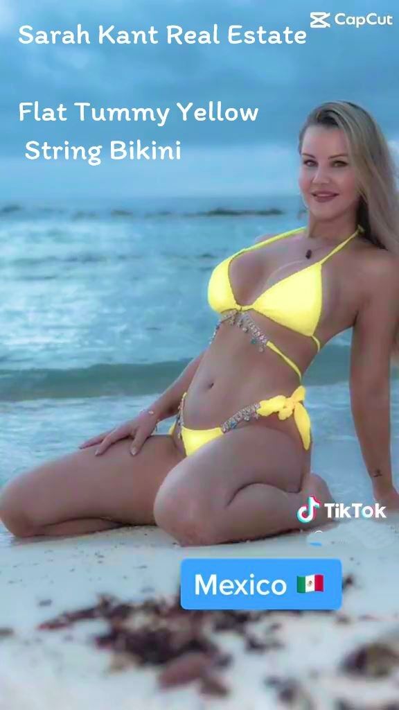 Sarah Kant Real Estate Agent Back For More Bikinis & Thongs