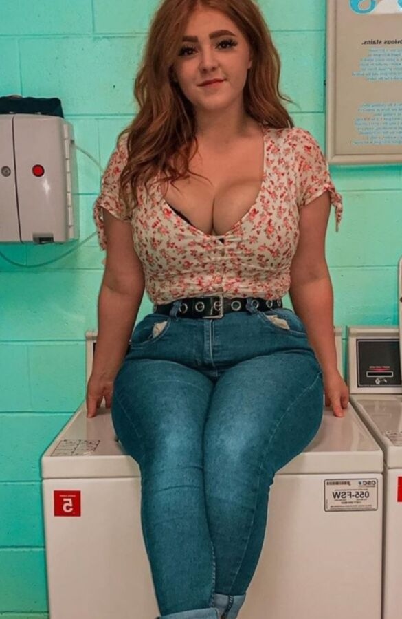 Busty young redhead Brit