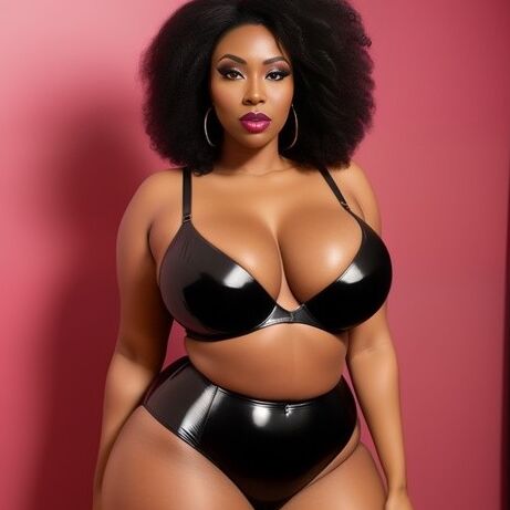 Ebony Voluptuous Latex