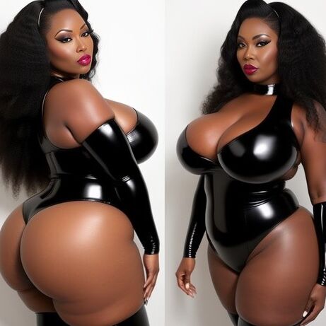 Ebony Voluptuous Latex