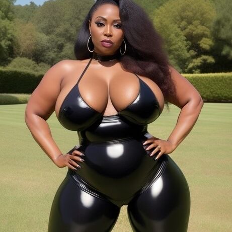 Ebony Voluptuous Latex