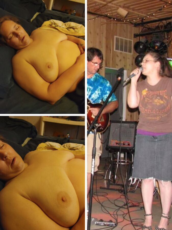 Big Tits Nebraska Sängerin oben ohne nach der Show