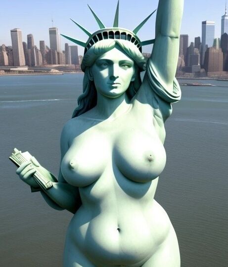 Lady Liberty defiende la libertad