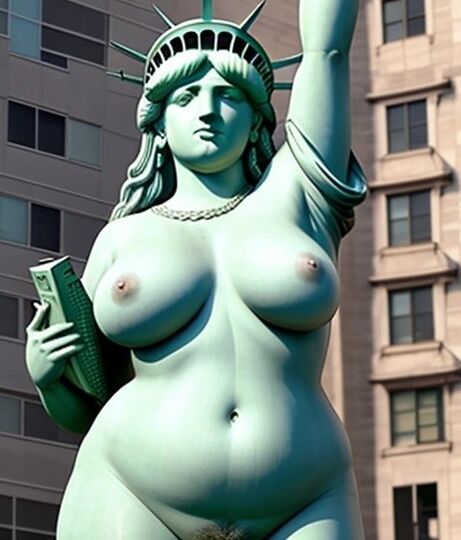 Lady Liberty defiende la libertad