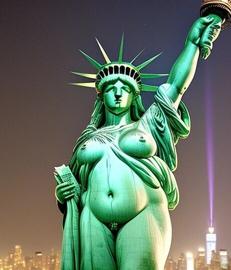 Lady Liberty defiende la libertad