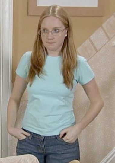 Julia Haworth goddess of Corrie in Jeans and Satin