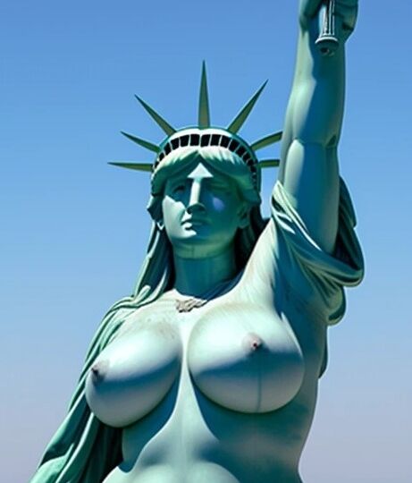 Lady Liberty defiende la libertad