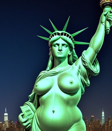 Lady Liberty defiende la libertad