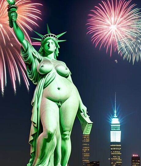 Lady Liberty defiende la libertad