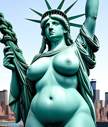 Lady Liberty defiende la libertad