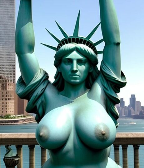 Lady Liberty defiende la libertad