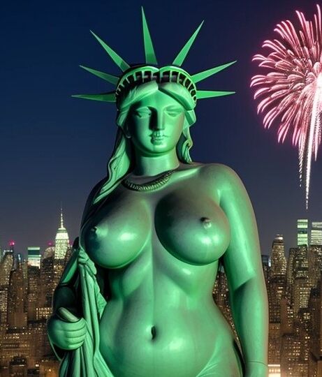 Lady Liberty defiende la libertad