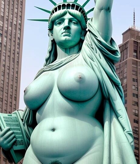 Lady Liberty defiende la libertad