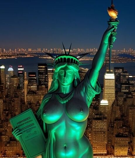 Lady Liberty defiende la libertad