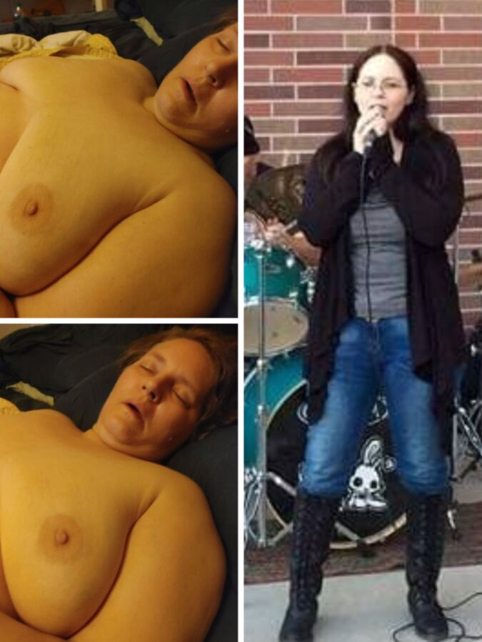 Professor de música de Nebraska em topless na cama