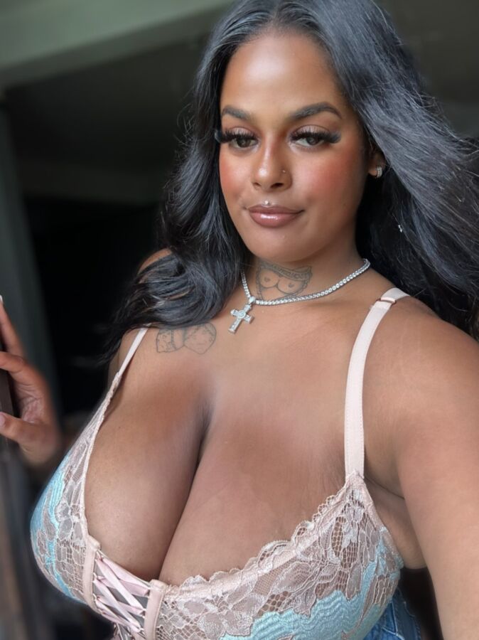 BBW Ebony Milf Jessica Huge Saggy Tits