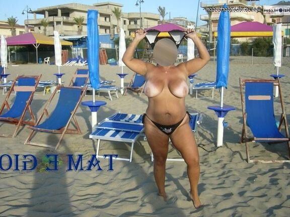 Swingers italianos BBW en la playa