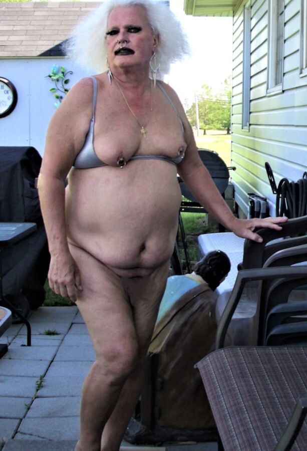 Fat Ugly Granny Wants to Fuck Outside