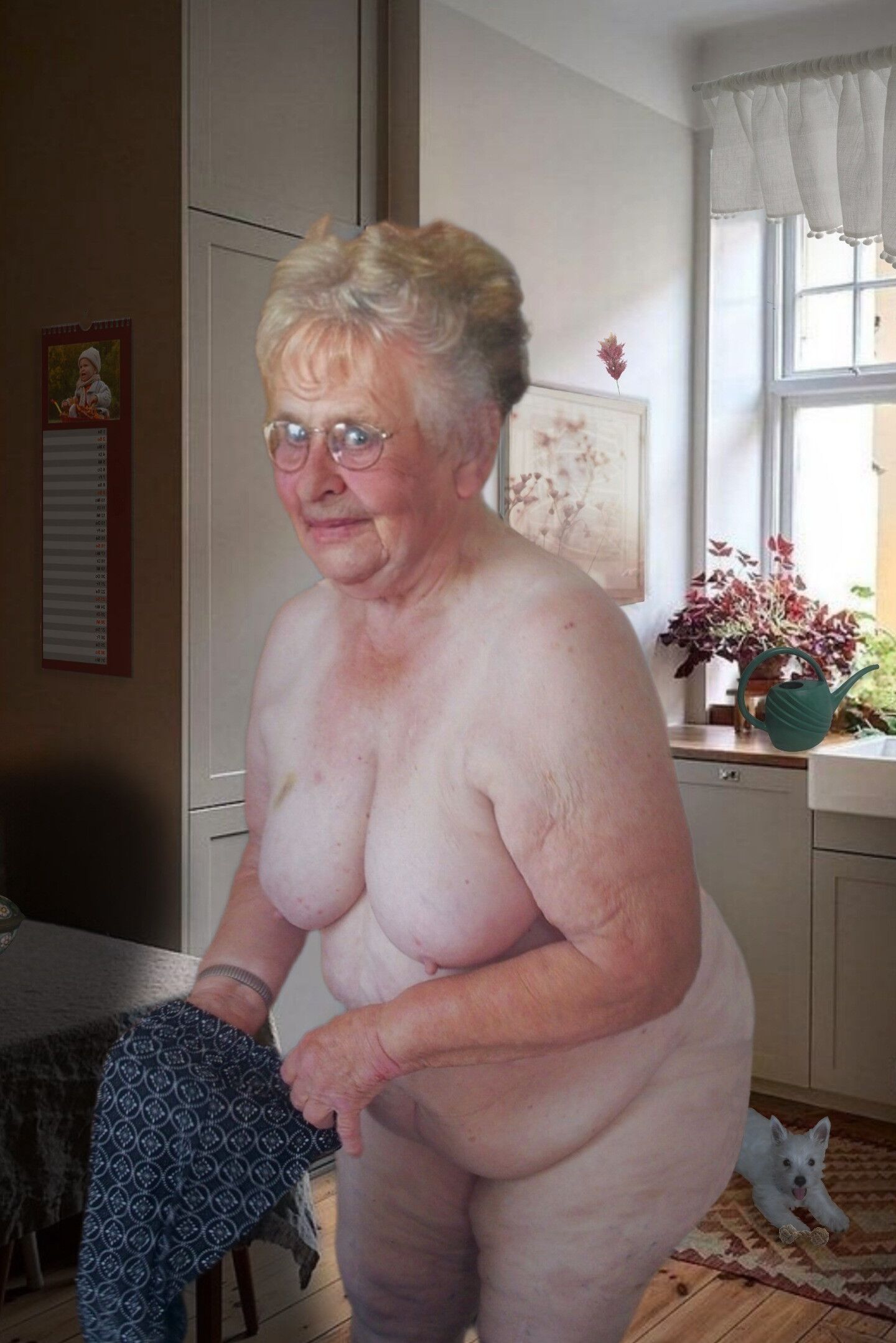 Granny "Tits Out For The Boys"