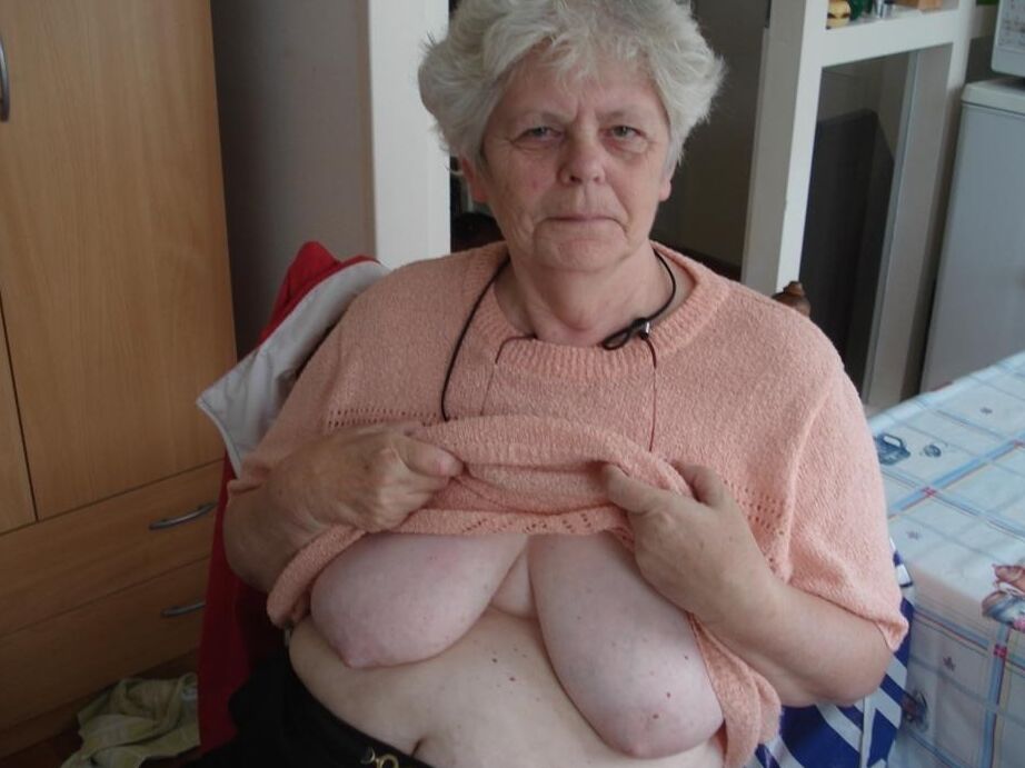 Granny "Tits Out For The Boys"