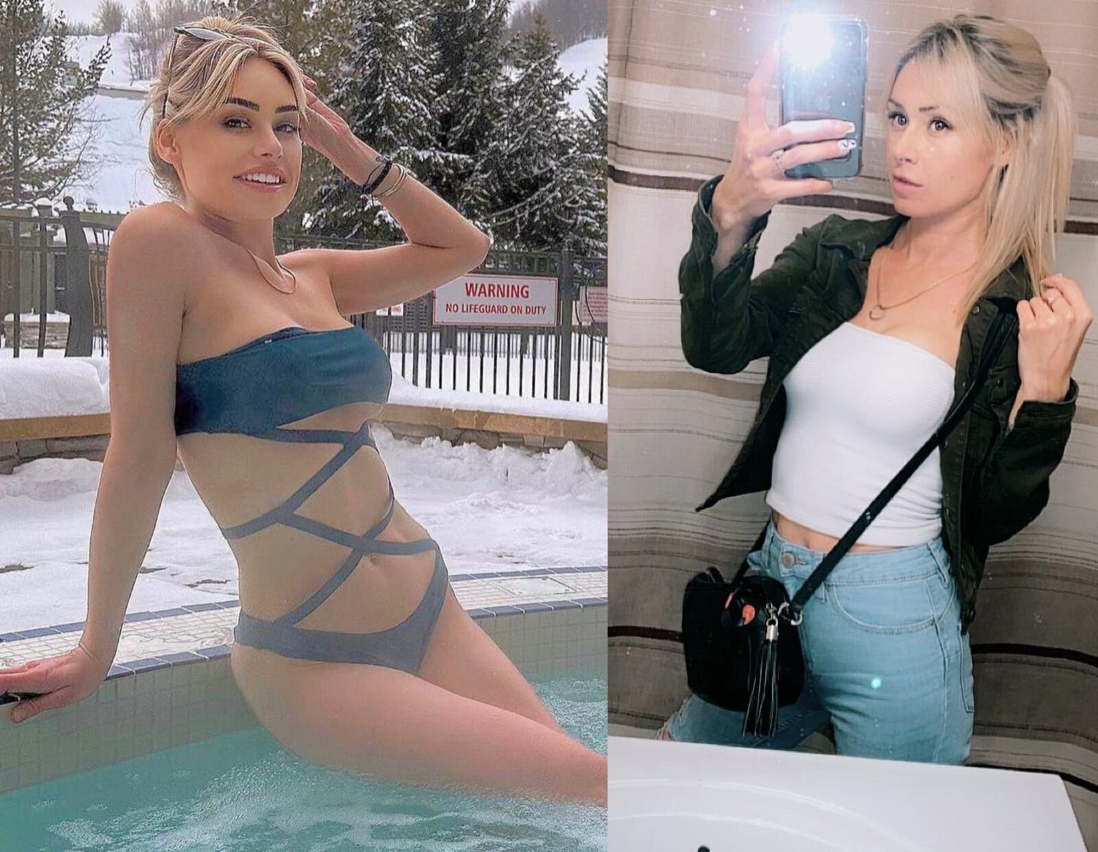 Jenn Secrétaire Bikini Vs Vêtements Jerk Off Challenge