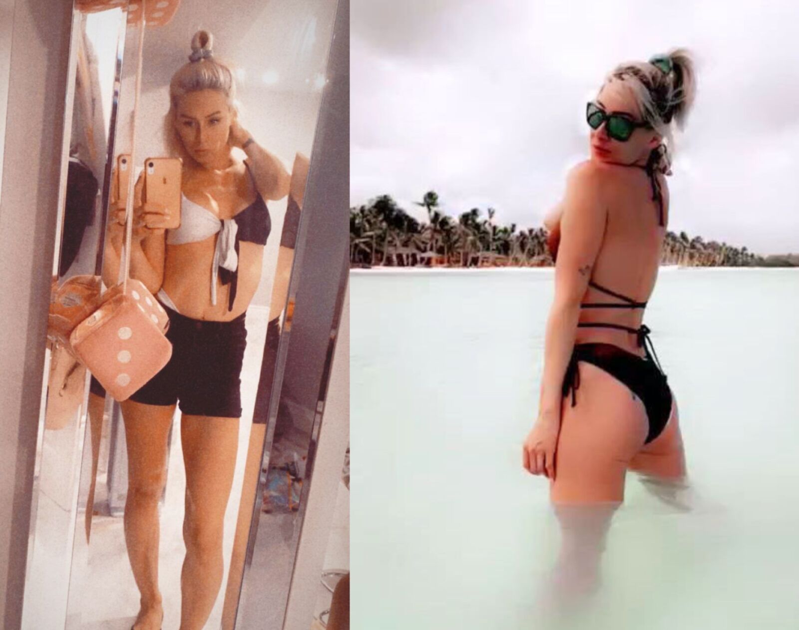 Jenn Secrétaire Bikini Vs Vêtements Jerk Off Challenge