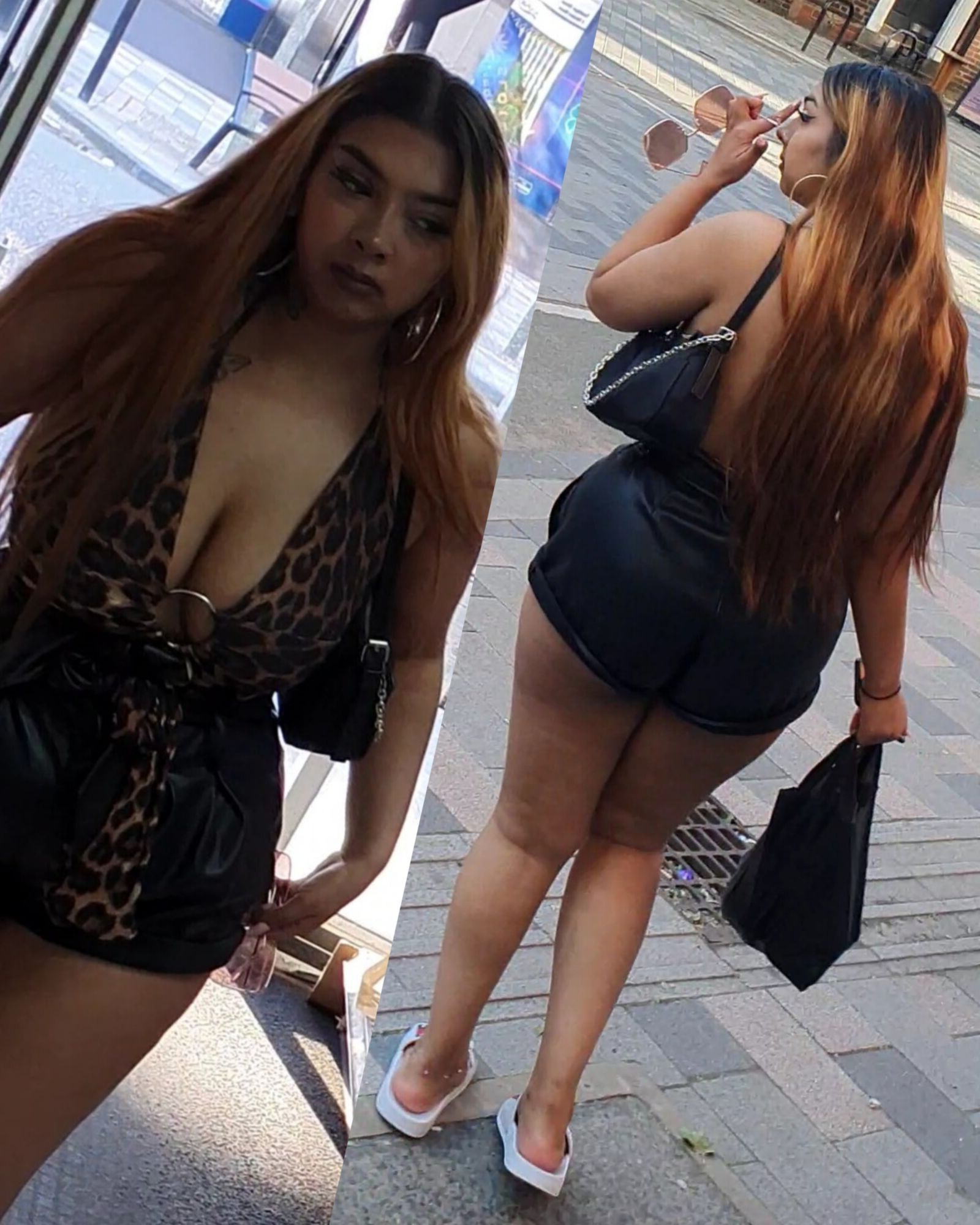 [CANDID] HUGE TITS DESI CHAV SHOWS HER CHEEKS