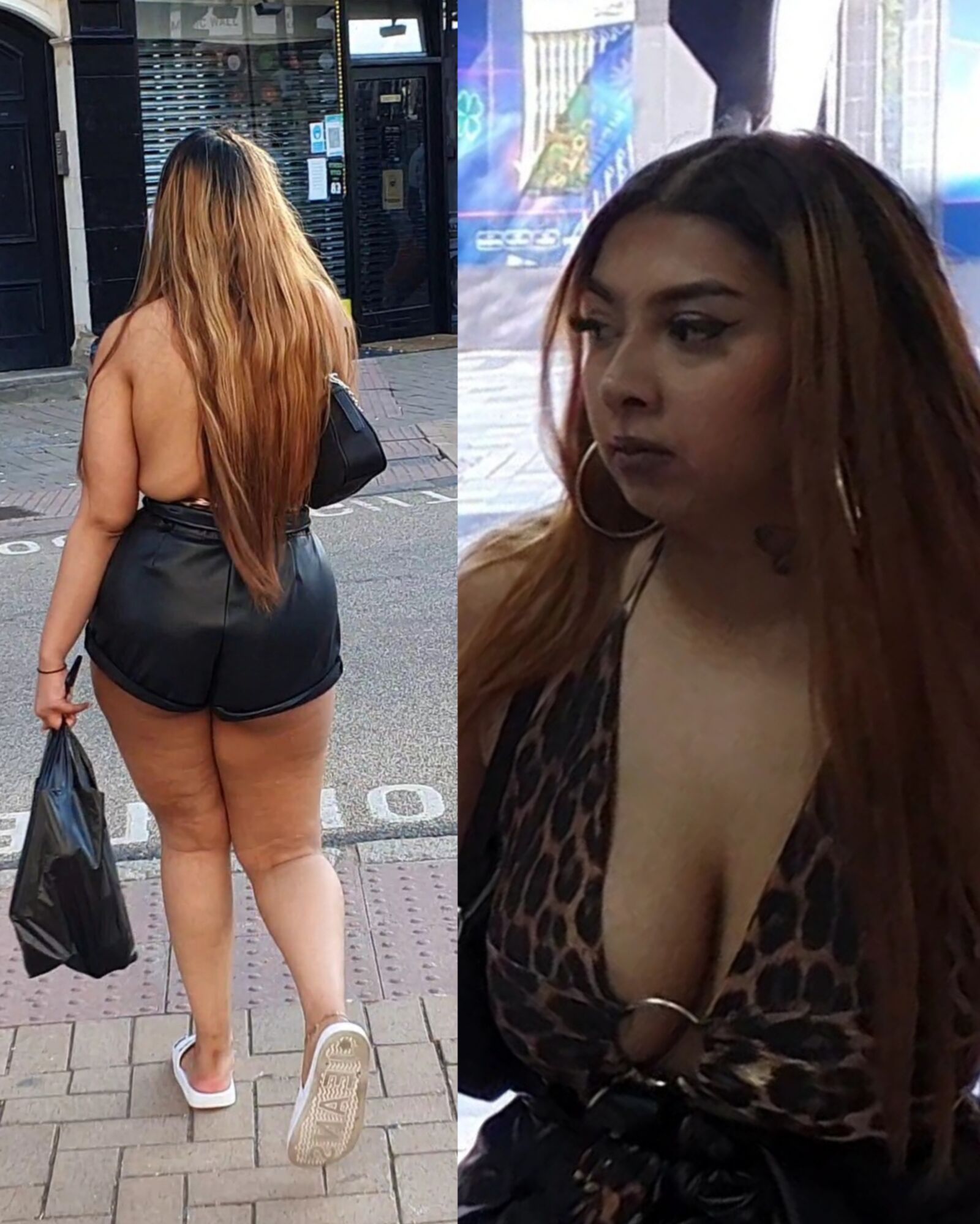 [CANDID] HUGE TITS DESI CHAV SHOWS HER CHEEKS