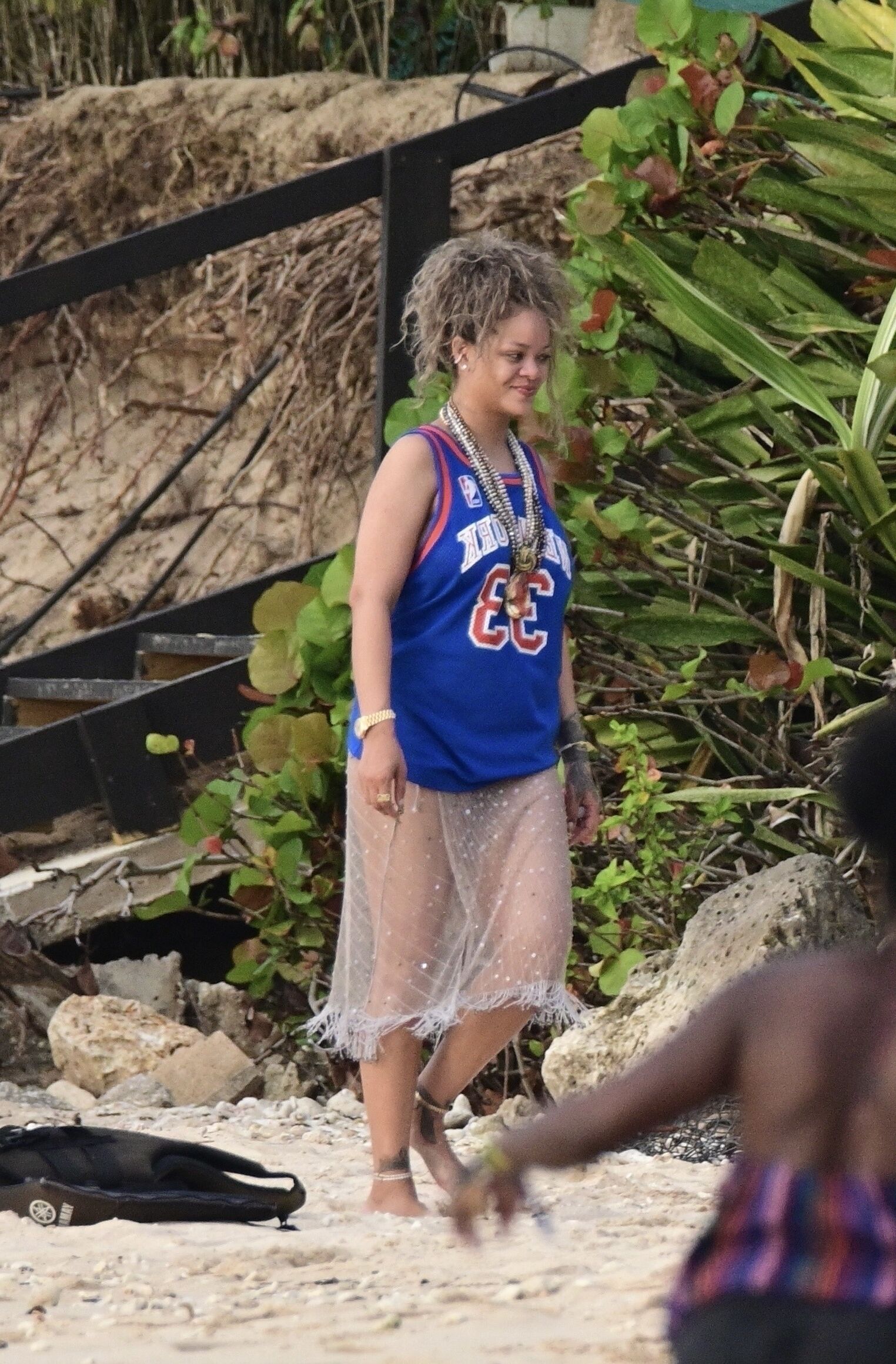 Rihanna   on the beach in Barbados 08 06 2024