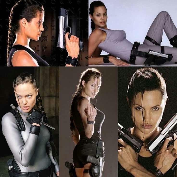 Angelina Jolie stillt Badgirl