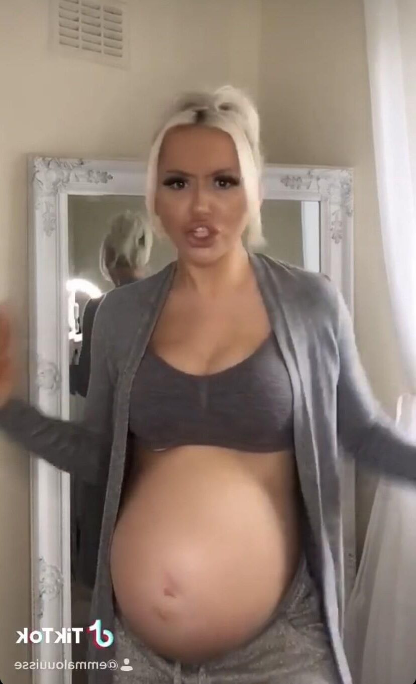 Pregnant chav bimbo