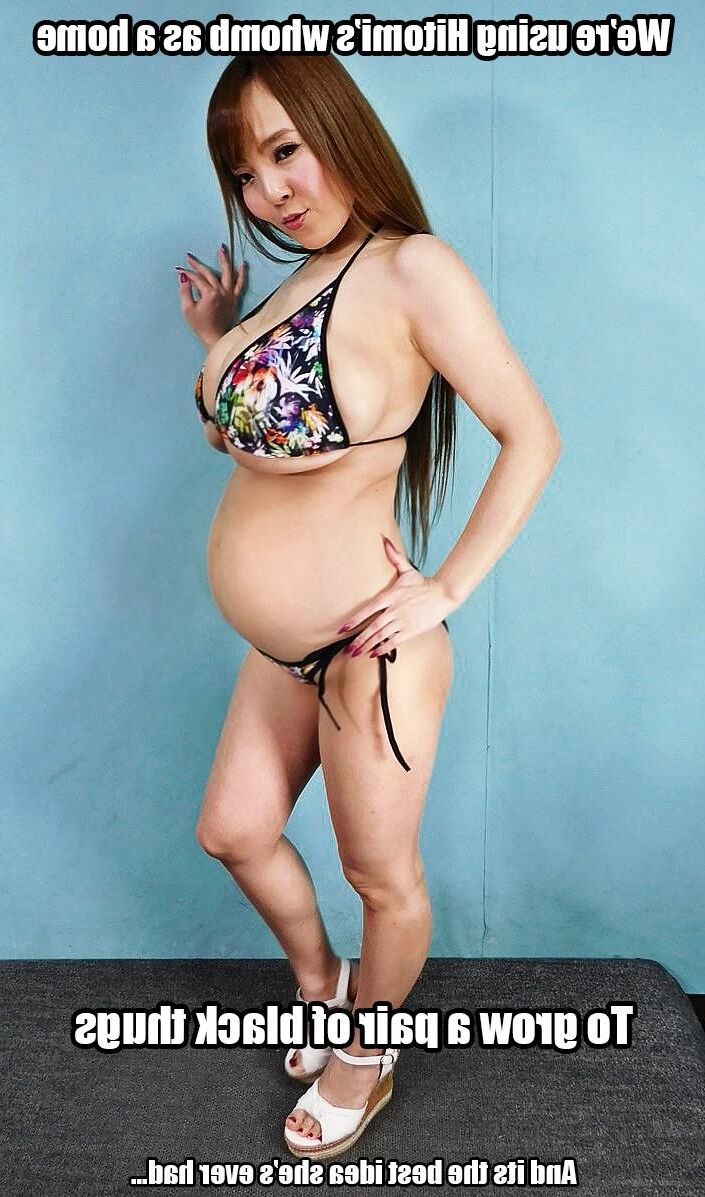 Hitomi ist schwanger mit einem schwarzen Baby