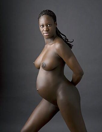 Pregnant ebony