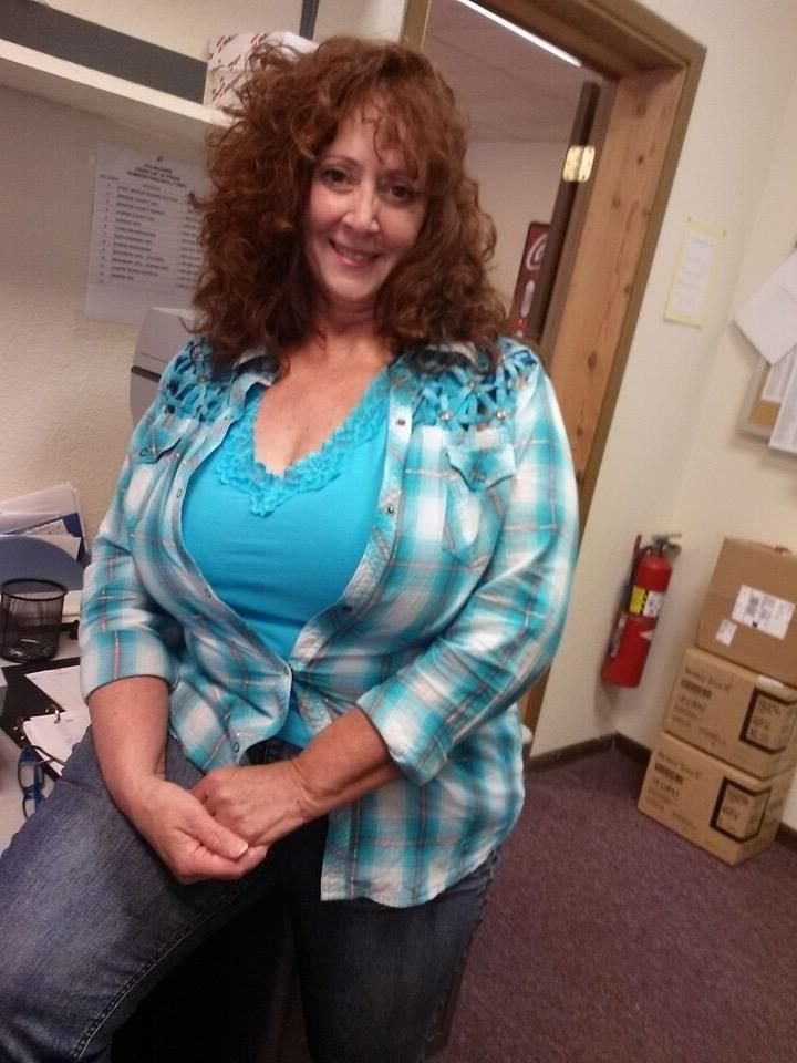 Huge tits mature woman Janice