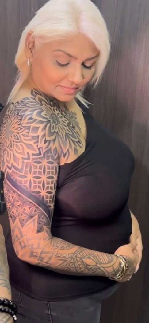 busty tattooed indian milf bitch Joyce