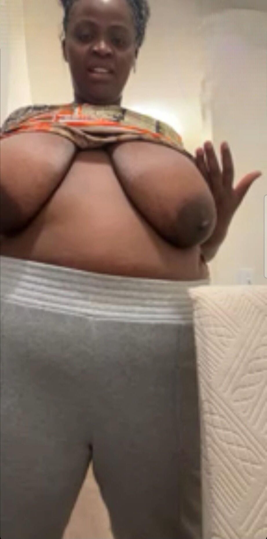 Grandes tetas bbw ébano