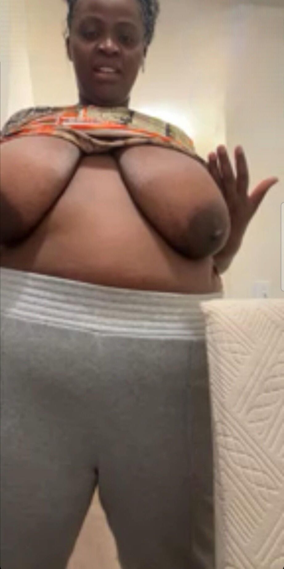 Grandes tetas bbw ébano