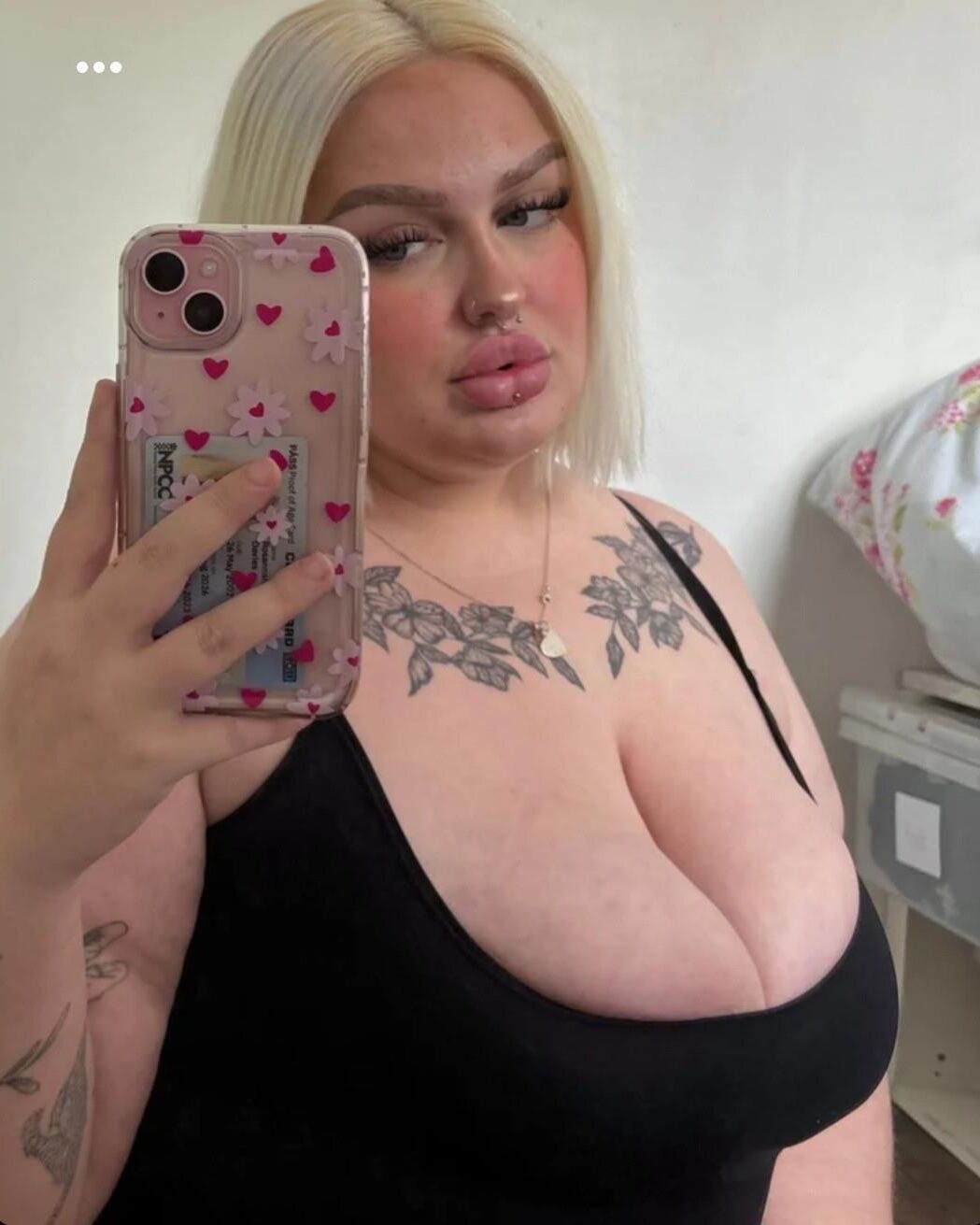 Fat Blonde Teen Slag with Massive Tits