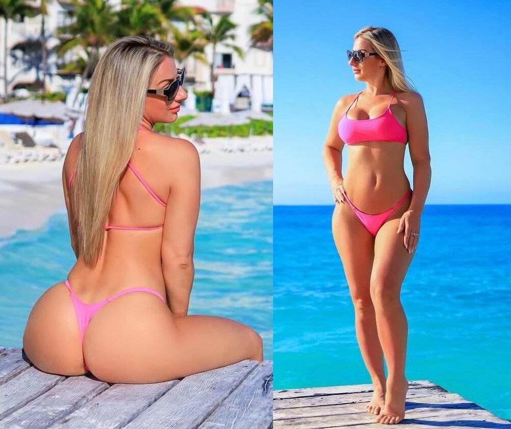 Sarah Pool Cabana Pink Bikini vs. White Sting Bikini Challenge