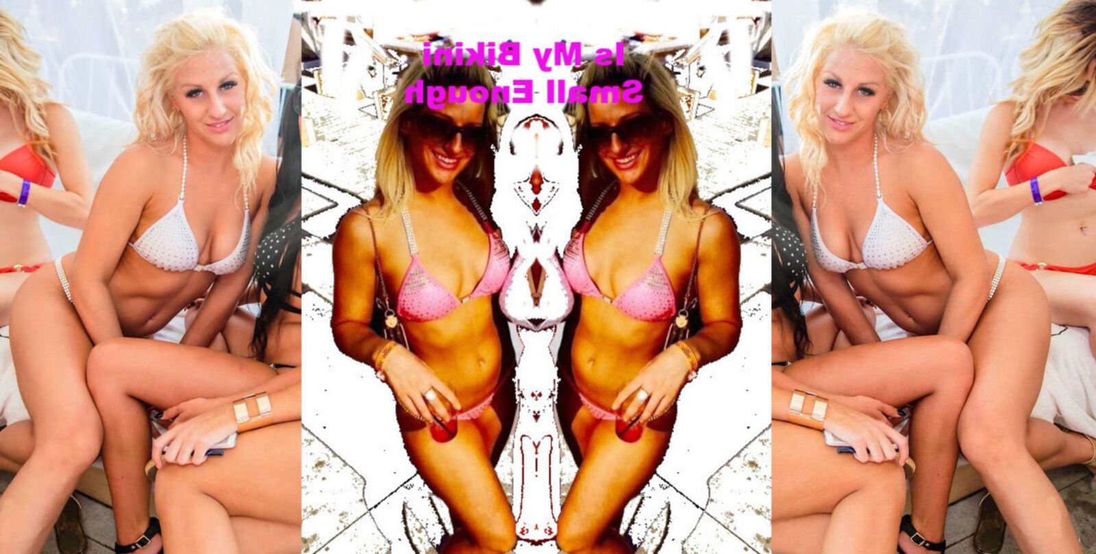 Sarah Pool Cabana Pink Bikini vs. White Sting Bikini Challenge