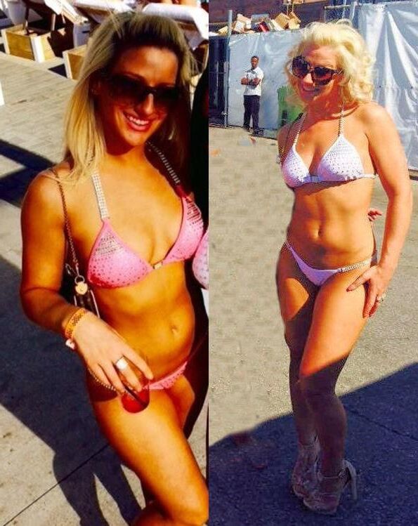 Sarah Pool Cabana Pink Bikini vs. White Sting Bikini Challenge