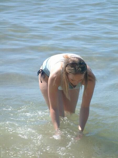 Jenn More on the beach