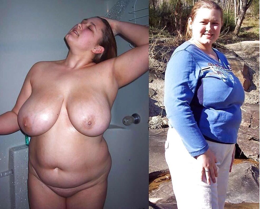 Chubby Milfs Dressed and Undressed