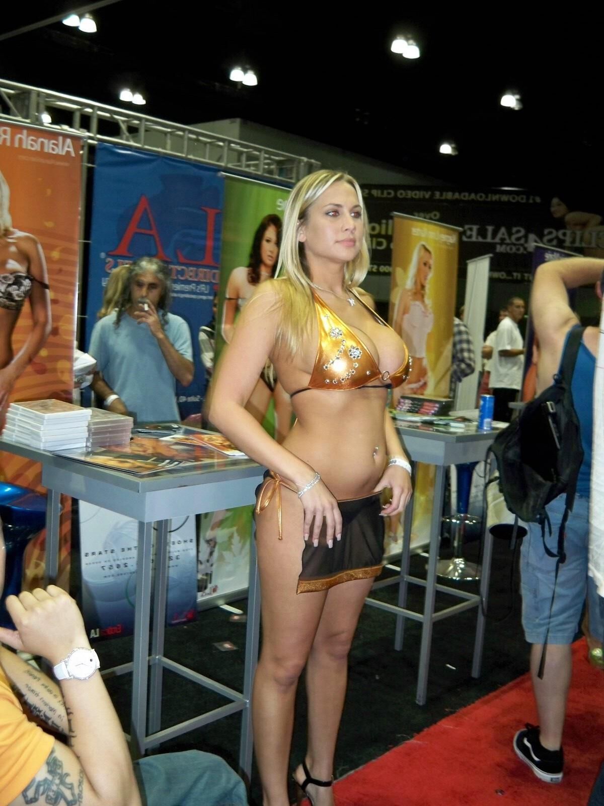 Girls at sex exhibitions