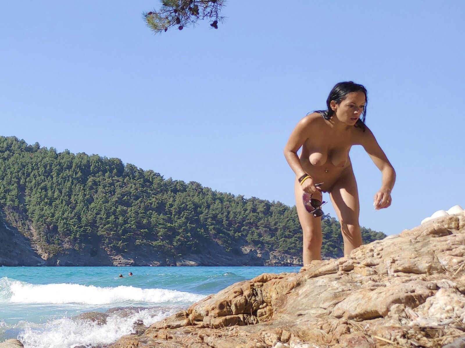 Am Strand hängen