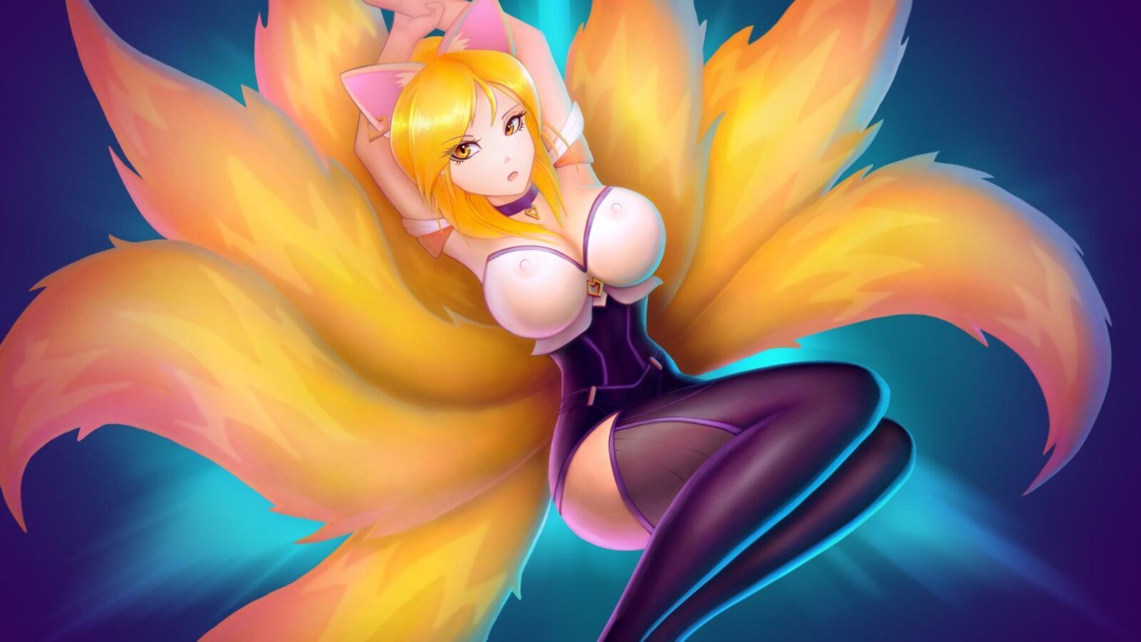 Ahri KDA LoL League Of Legends Hentai Remaster-Bearbeitungen