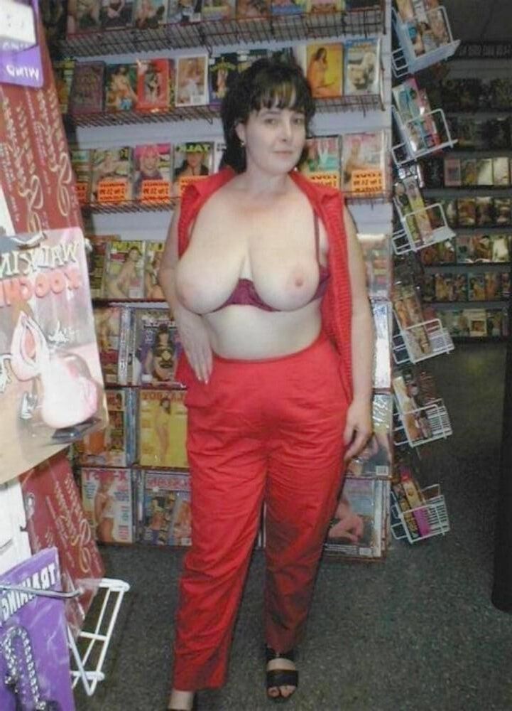 Girls bare in mag shops