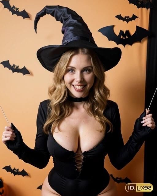 Sexy Halloween-Damen posieren nach der Party