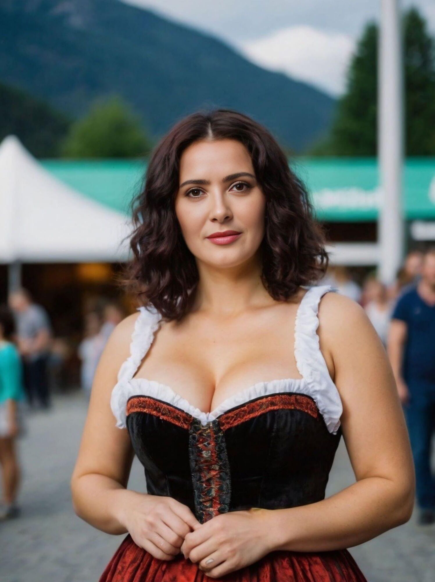 Salma Hayek at Octoberfest